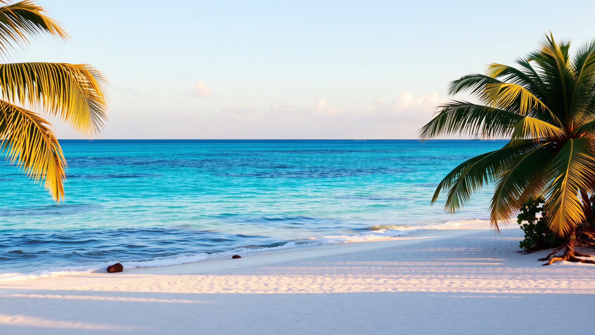 Playa del Caribe mexicano al atardecer, destino de viaje con BelleTravel